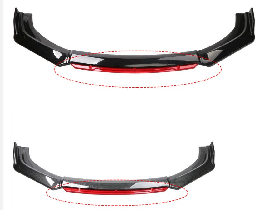 Universal Front Splitter Kit (Many Different Finishes / Red / Carbon / Black) - Boosted Kiwi