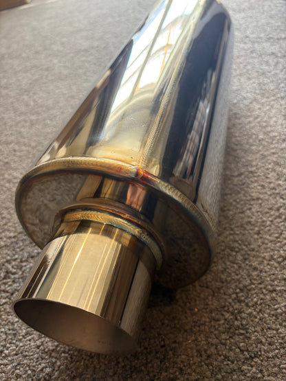6" Round Body Mid / Stub Muffler / Resonator