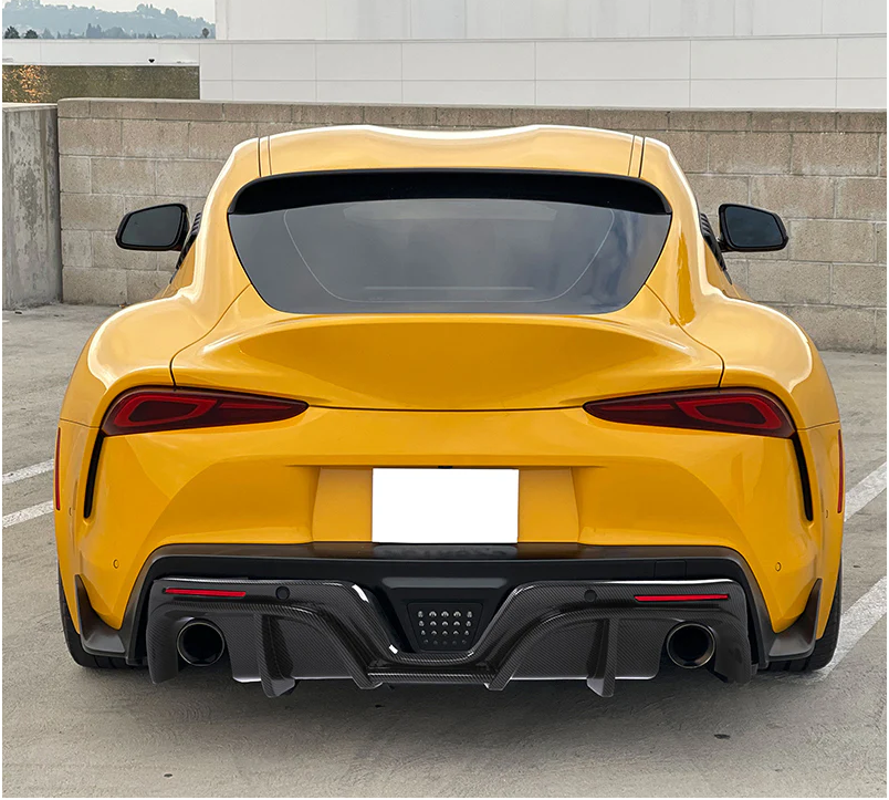Toyota Supra IK Rear Diffuser (A90 MK5) - Carbon Fiber Look – Boosted Kiwi