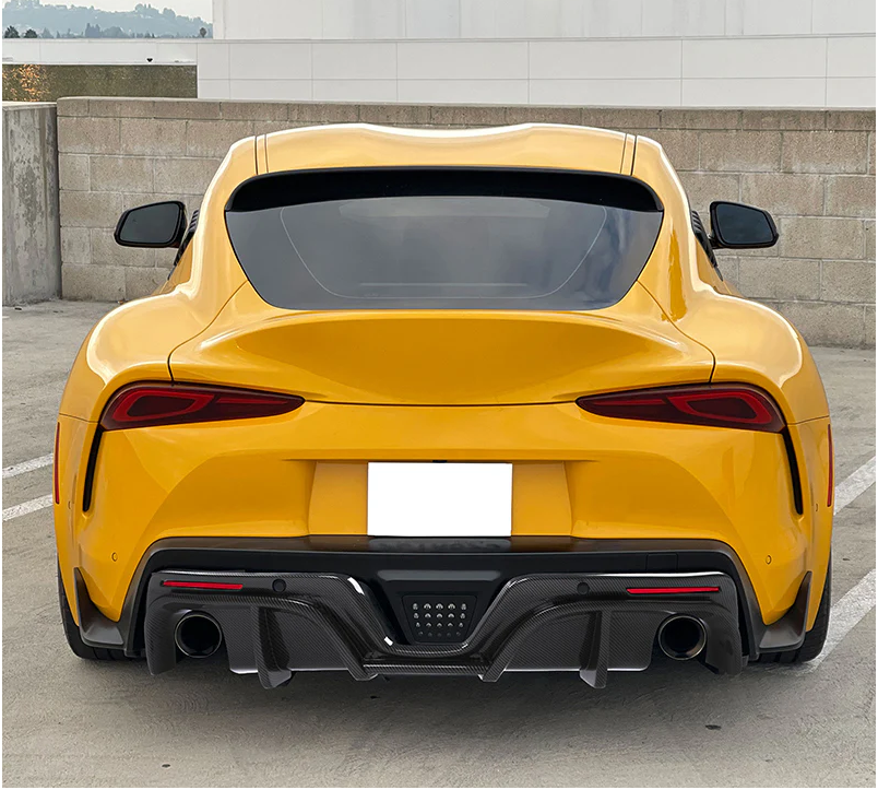 Toyota Supra IK Rear Diffuser (A90 MK5) - Carbon Fiber Look