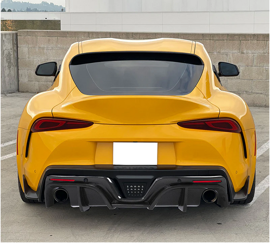 Toyota Supra IK Rear Diffuser (A90 MK5) - Carbon Fiber Look