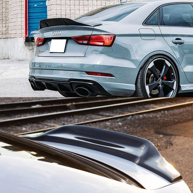 Audi 8V A3 / S3 / RS3 Renntech R Style Rear Boot Spoiler / Lip (2014 - 2020)