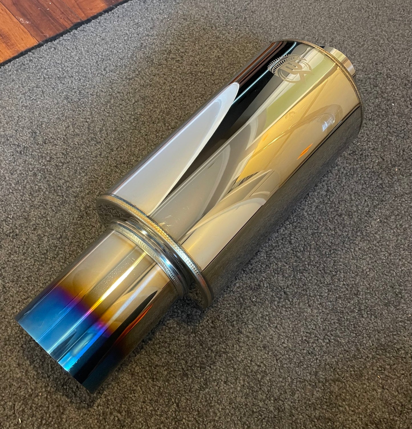 Premium Quality Muffler Exhaust Tip / Big Bore (3" Inlet - 4" Out) - 304 Stainless Steel