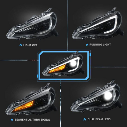 Subaru BRZ / Toyota 86 GT86 LED Headlights