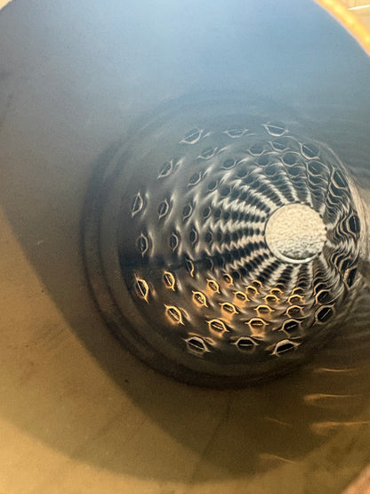 8" Oval Body Louvre Baffle Muffler / Resonator