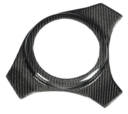 Mitsubishi Lancer Evo Carbon Fiber Steering Wheel Faceplate Cover (CT9A)