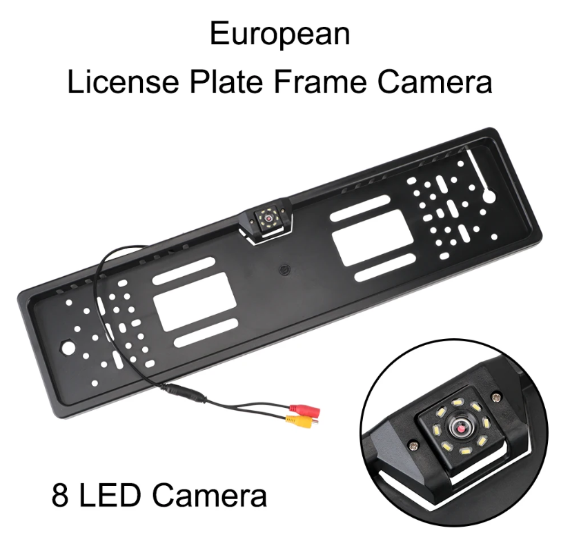 European Licence / Number Plate Surround Reversing Camera Kit