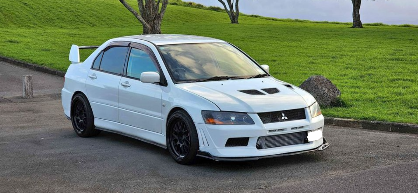 Lancer Evolution Front Mitsubishi Lancer Evo 7 Front Lip Splitter / Extension - Plastic (2001 ...