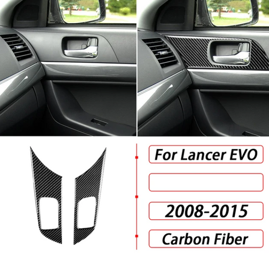 Mitsubishi Lancer Evo 10 / X / Ralliart Carbon Fiber Doorhandle Trim Cover