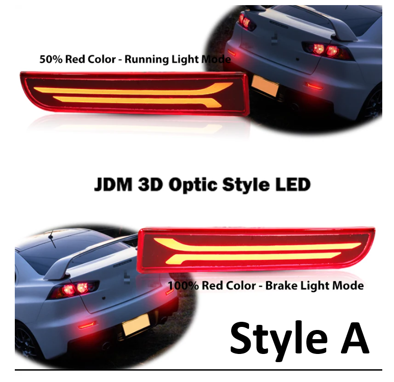 Mitsubishi Lancer / Ralliart / Evolution 10 X LED Rear Bumper Reflectors