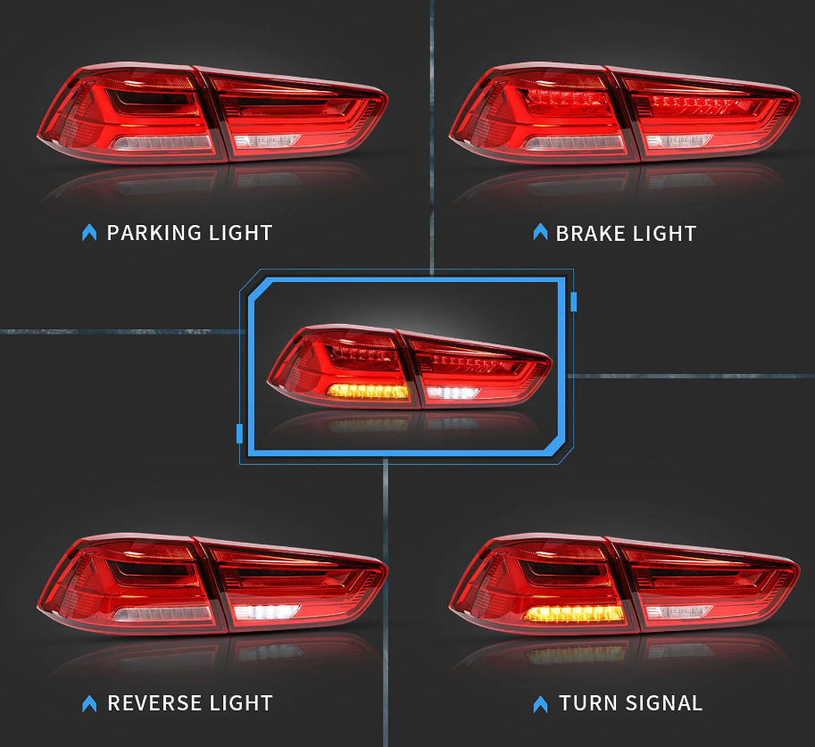 Mitsubishi Lancer Evo X / 10 / Lancer / Ralliart LED Tail Lights