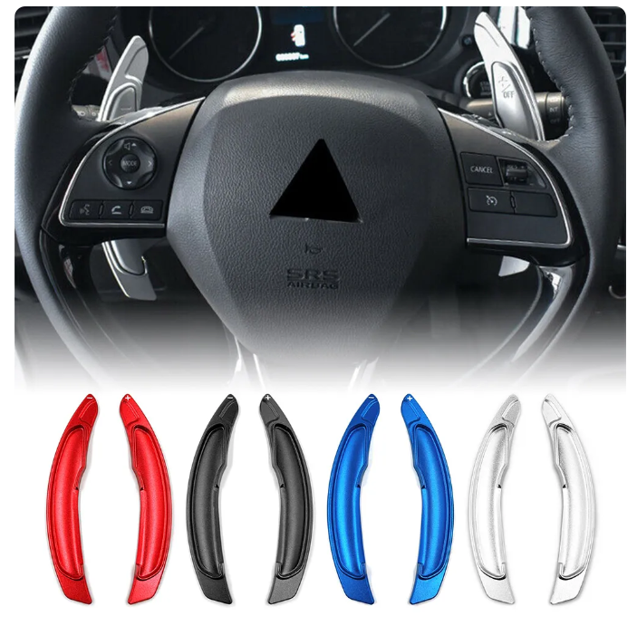 Mitsubishi Lancer Evo X / 10 Paddle Shifter Extensions - Multiple Colours (Aluminium)