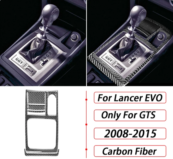 Mitsubishi Lancer Evo 10 / X / Ralliart Carbon Fiber Shifter Trim Cover