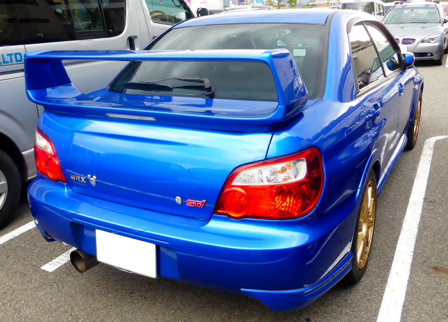 Subaru Impreza WRX STI GDB Large OEM Style Rear Wing / Spoiler (Plastic)