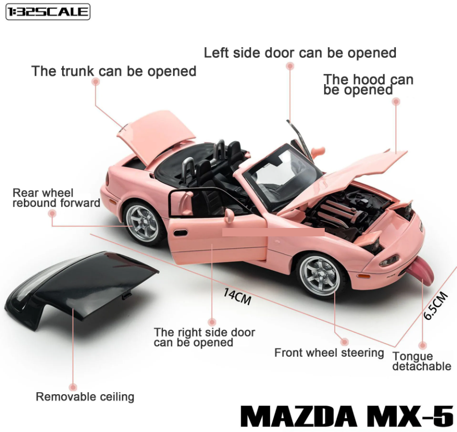 Mazda Mx5 / Miata / Roadster Diecast Model (1/32)