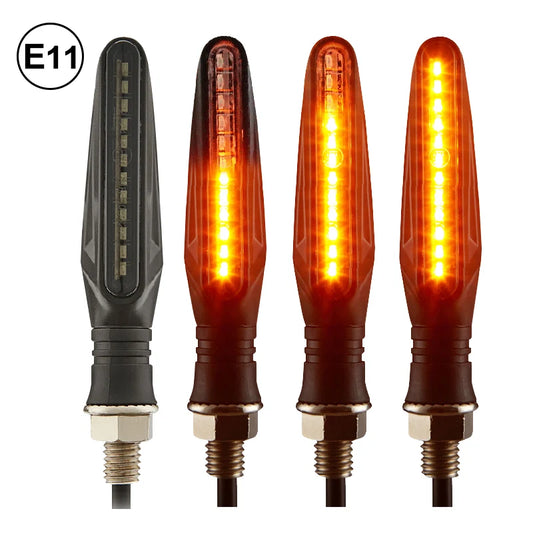 Universal Motorbike LED Indicators / Turn Signals (w Inbuilt Flasher Relay)