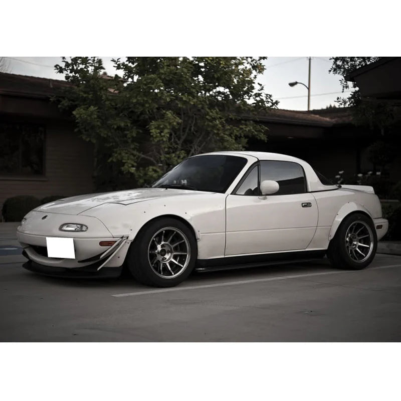 Mazda Mx5 Miata (NA) Feed Style Side Skirt Extensions - Plastic - Boosted Kiwi
