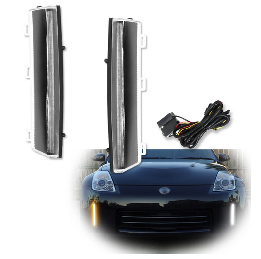 Nissan 350z / Fairlady Z LED Front Bumper DRL's / Switchbacks