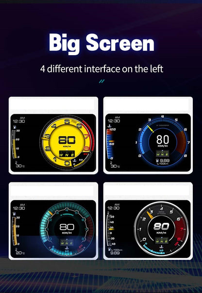 Large OBD2 Car Display Unit / Multi-Gauge / Heads Up Display