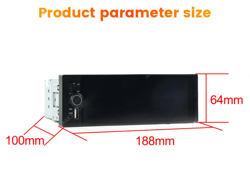 Single-Din Apple Carplay / Android Auto Headunit / Stereo (+ Reversing Camera)