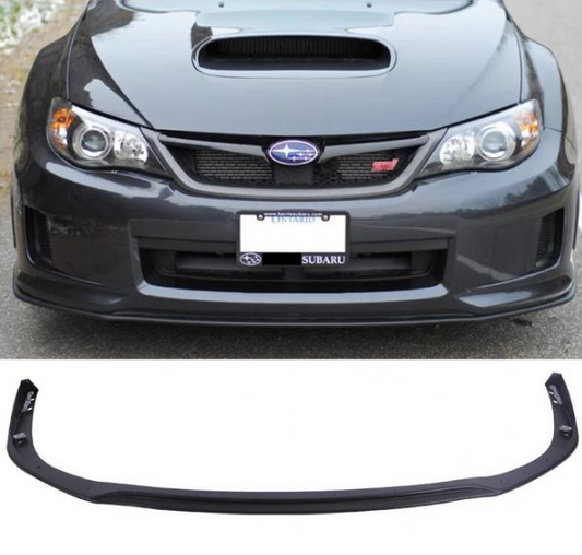 Subaru Impreza WRX STI V Limited Style Front Lip (2011 - 2014) - Plastic