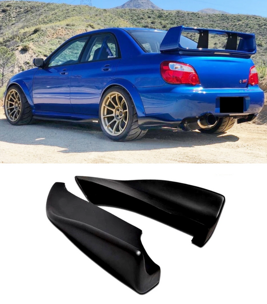 Subaru Impreza WRX STI GD Rear Bumper Pods / Spats - CS Style (Plastic) - Boosted Kiwi