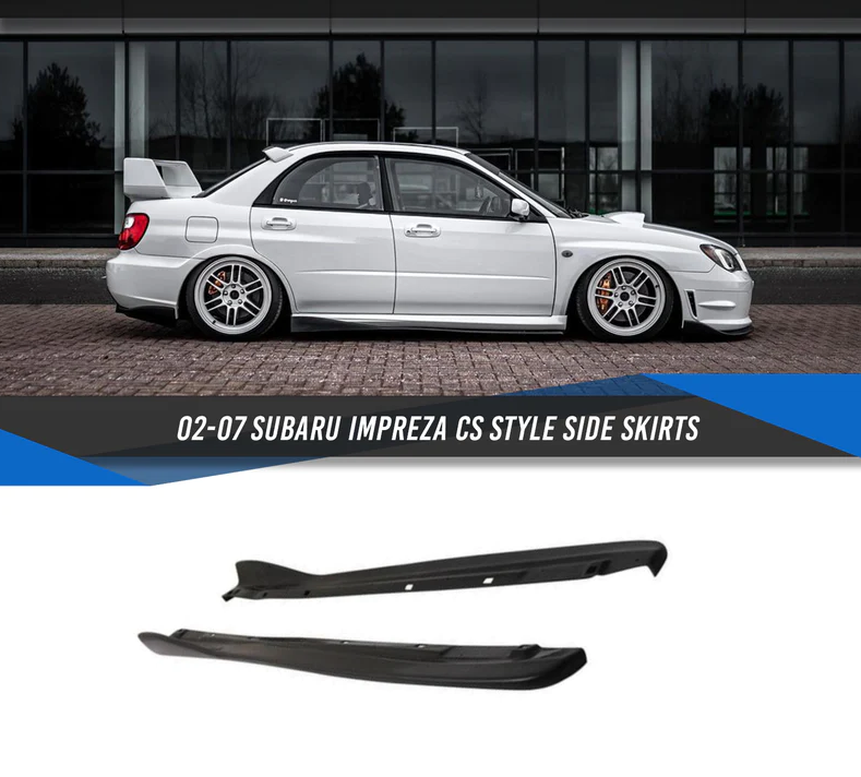 Subaru Impreza WRX STI Side Skirt Extensions - Plastic (GDB 2001 - 2007)