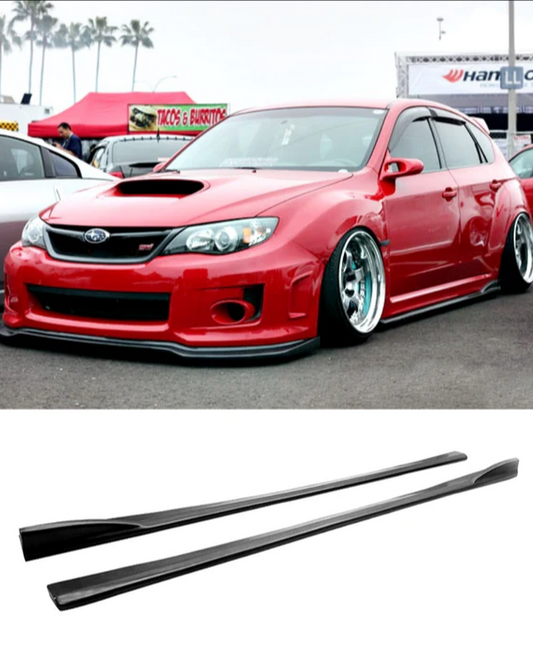 Subaru Impreza WRX STI Side Skirt Extensions - Plastic (GE / GH / GR / GV 2008 - 2014)