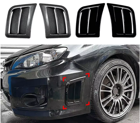 Subaru Impreza WRX STI Carbon Fiber Front Bumper Vents (GH GR - 2007 - 2014) - Dual Style