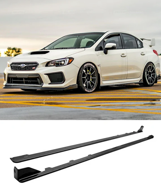 Subaru Impreza WRX STI CS Style Side Skirt Extensions - Plastic (VA 2014 - 2021)