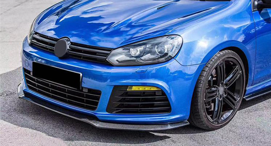 VW Golf Mk6 Golf R Maxton Style Front Lip / Splitter - Black or Carbon