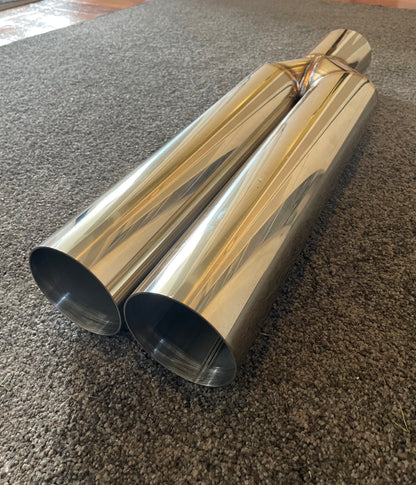 Stainless Steel 3" (76mm) Shotgun Exhaust Tip (High Quality Stainless Steel)