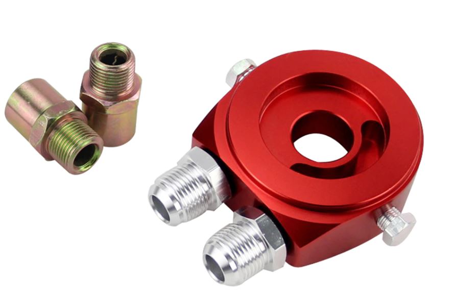BK001 Oil Cooler Sandwich Plate Adapter - Multiple Colours - Boosted Kiwi