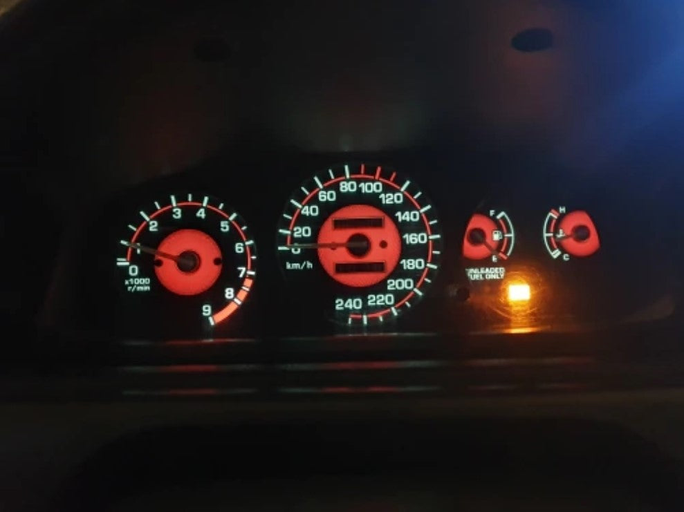 Honda Civic EG Glow Style Cluster Overlays - 240km - Boosted Kiwi