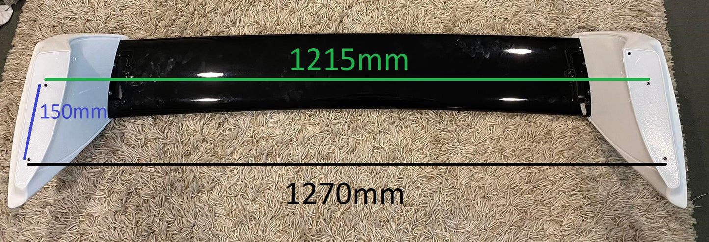 Mitsubishi Lancer Evo 8 / 9 Style Rear Wing / Spoiler (Plastic - 3 Piece) - Boosted Kiwi