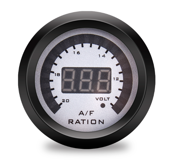 52mm Digital Grey Face Gauges - Boosted Kiwi