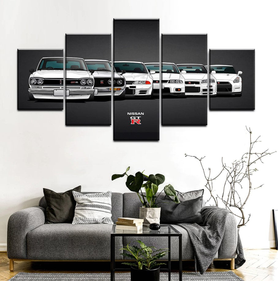 Nissan Skyline GTR Canvas Print / Poster (Wall Decoration)