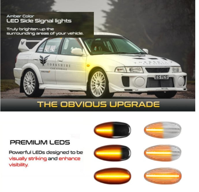 Mitsubishi LED Side Indicators - Evo, Airtrek, Mirage, Etc - Multiple Colours - Boosted Kiwi