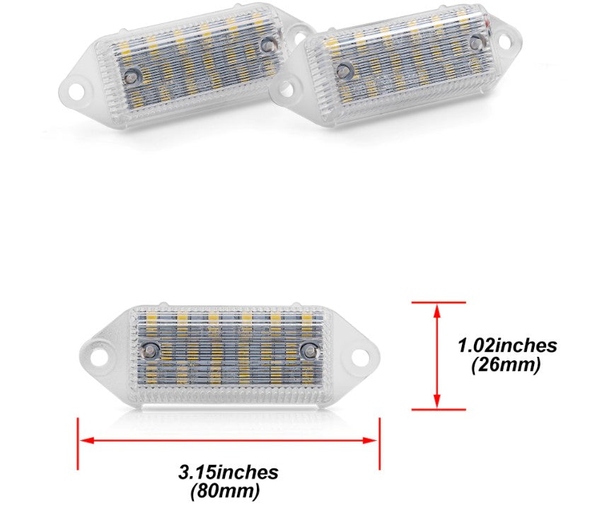 Mitsubishi Lancer Evo X Evo 10 LED Number Plate Lights Boosted