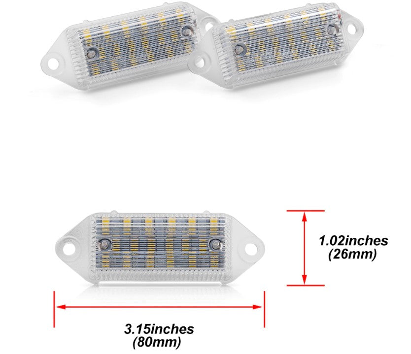 Mitsubishi Lancer Evo X / Evo 10 LED Number Plate Lights - Boosted Kiwi