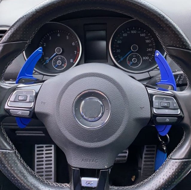 VW Golf Mk5 / Mk6 Paddle Shifter Extensions - Multiple Colours (Aluminium)