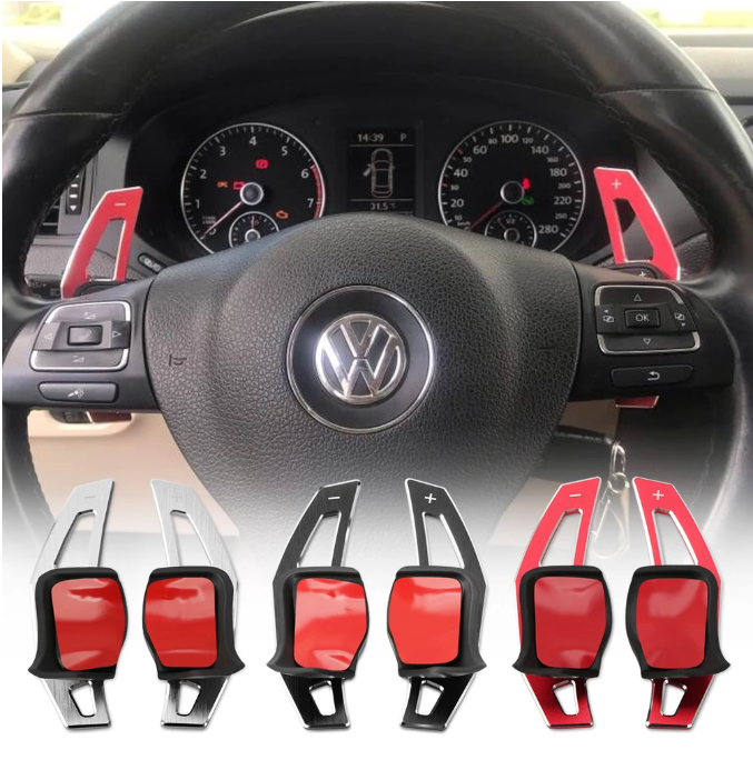 VW Golf Mk5 / Mk6 Paddle Shifter Extensions - Multiple Colours (Aluminium)