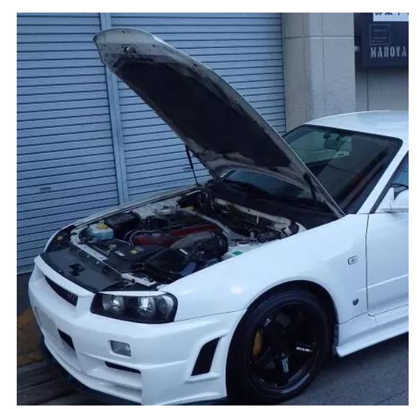 Nissan Skyline R34 Bonnet Gas Struts (GTR BNR34 ENR34 etc)