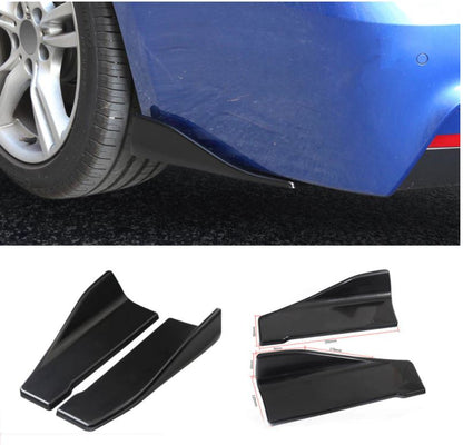 Universal Rear Bumper Lips / Winglets / Canards / Extensions (Black or Carbon) - Boosted Kiwi