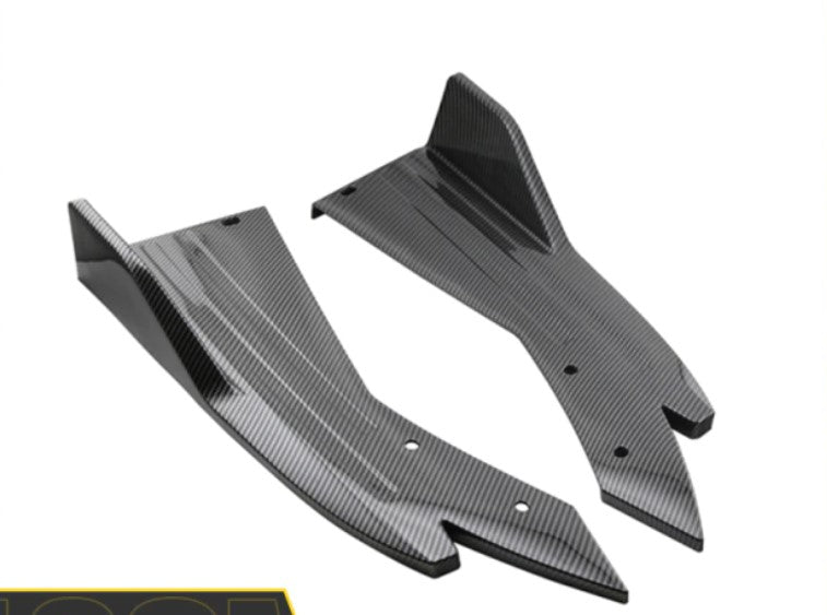 Universal Spiked Rear Bumper Lips - Black or Carbon - Boosted Kiwi