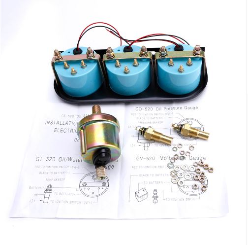 Triple Gauge Kit (Oil P, Oil T, Water T) - Boosted Kiwi