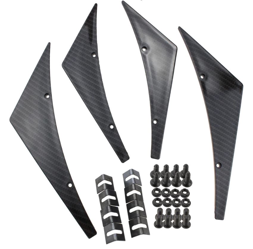 Universal Front Bumper Canards / Splitters – Boosted Kiwi
