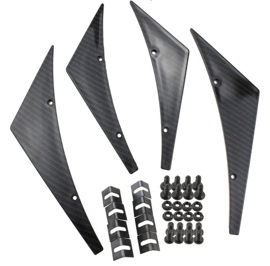 Universal Front Bumper Canards / Splitters - Boosted Kiwi
