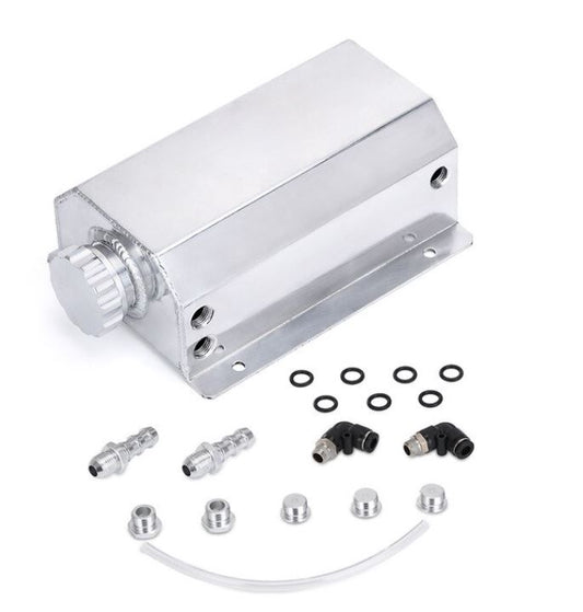 Universal Oil Catch Can / Catch Tank - 2.00L (Black Or Silver) Silver - Boosted Kiwi
