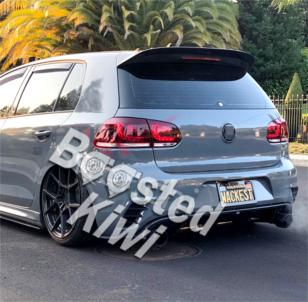 Volkswagen / VW Golf Mk6 GTI / R Rear Roof Lip Spoiler - Carbon or Bla ...